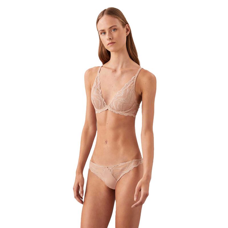 Calvin Klein Sensual Stretch Lace Lightly Lined Plunge image number 0