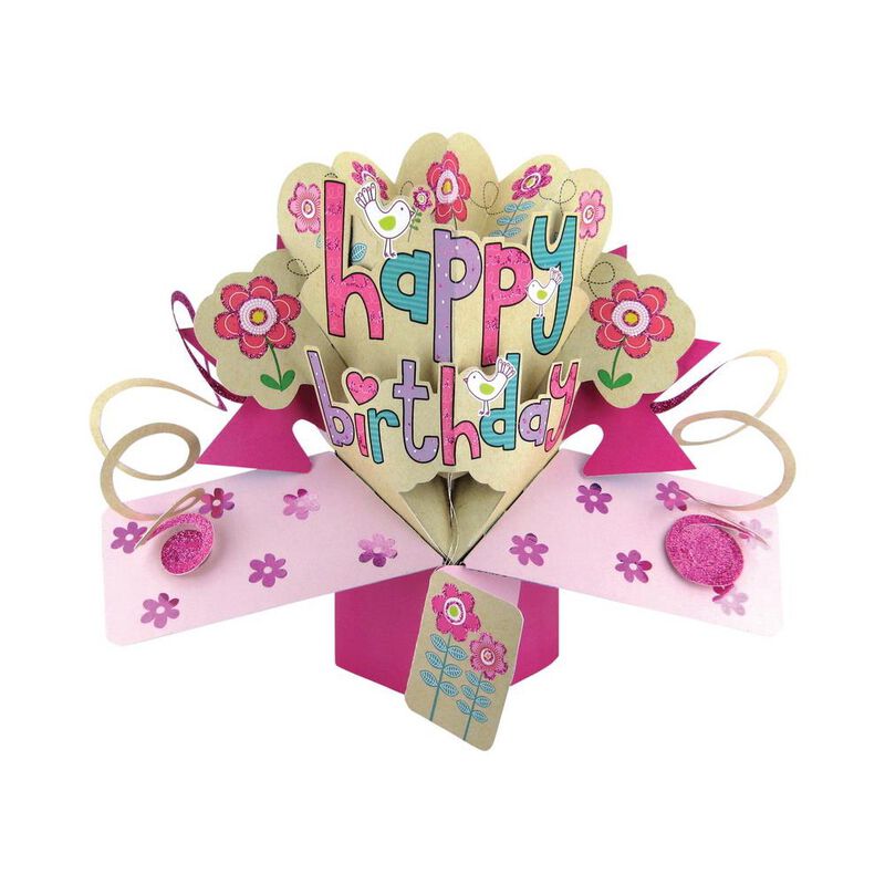 Antics Happy Birthday Female Pop Up Card image number 0