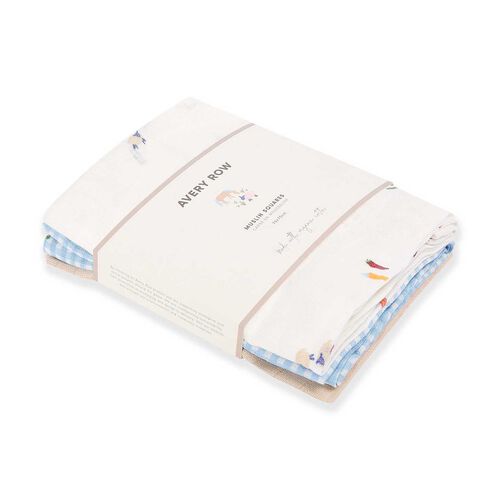 Avery Row Muslin Squares Set of 3 - Little Farm