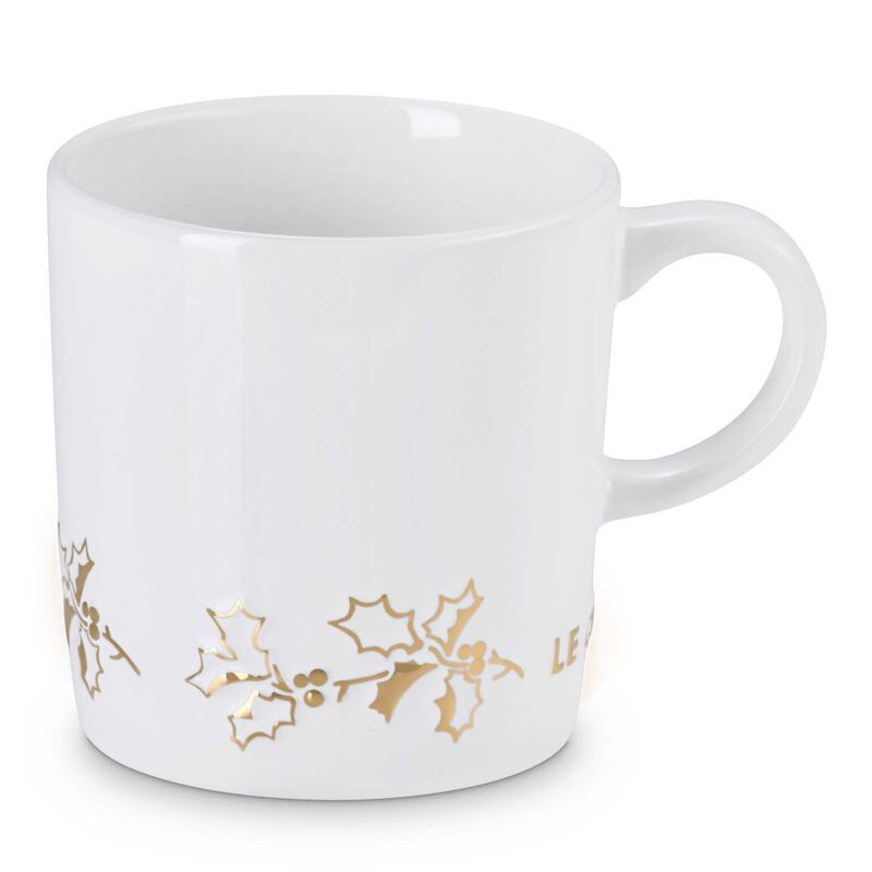 Le Creuset Mug 350ml Holly - White Gold Trim image number 0