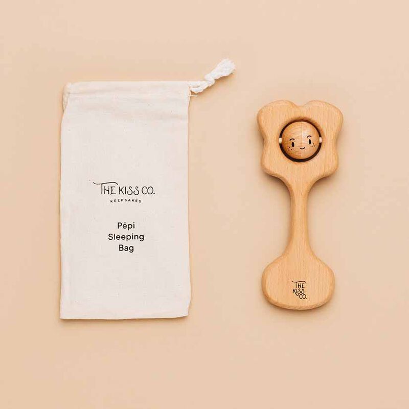 The Kiss Co Pepi Kiss - All Natural Teething Rattle image number 1