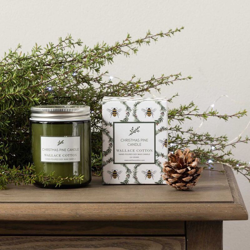 Wallace Cotton Christmas Pine Candle image number 1