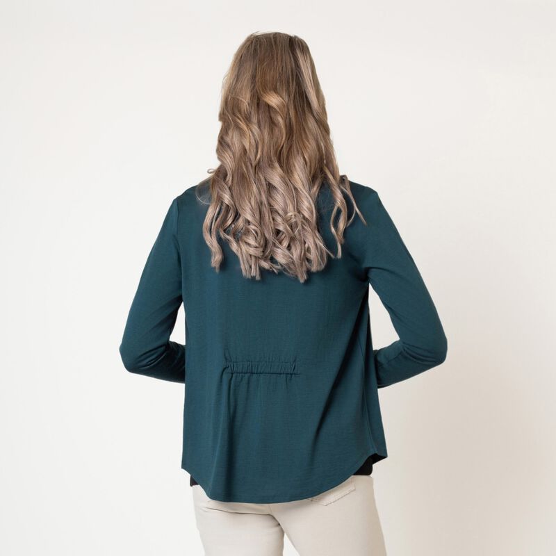 B Merino Rib Trim Cardi image number 4