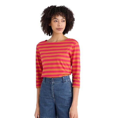 Seasalt Cornwall Sailor Top Scallion Wild Raspberry