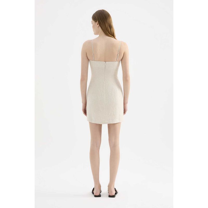 Nude Lucy Carmela Linen Mini Dress image number 1