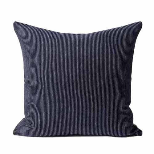 Città Fine Striped Linen Cushion Cover 55x55cm - Night