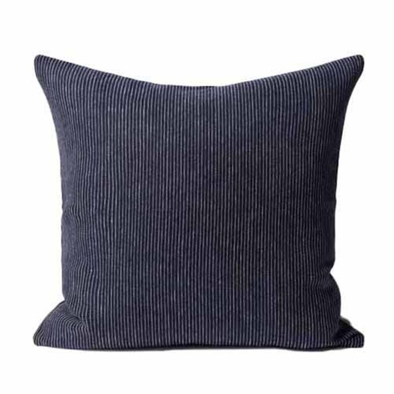 Città Fine Striped Linen Cushion Cover 55x55cm - Night image number 0
