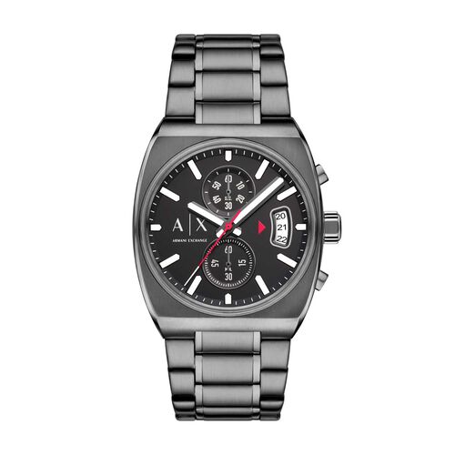 Armani Exchange Chronograph Gunmetal Stainless Steel Watch AX2823