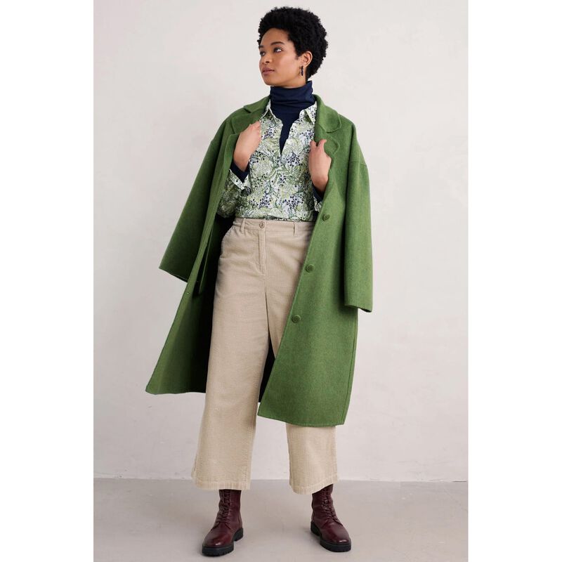 Seasalt Cornwall Larissa Shirt Pressed Fern Chalk image number 3