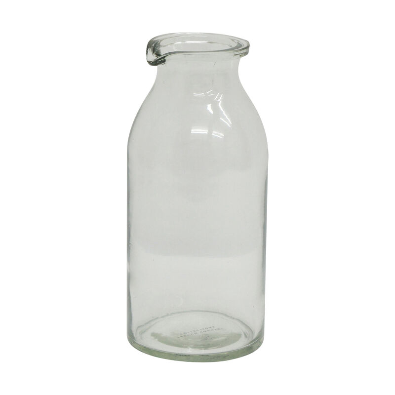 French Country Clear Bottle Vase Short image number 1