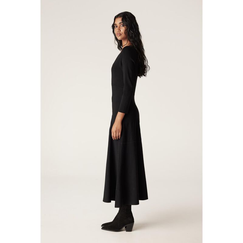 Cable Winter Crepe Bodice Dress image number 3