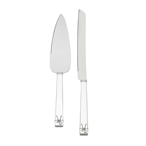 Vera Wang Love Knots Silver Giftware Cake & Trowel Set