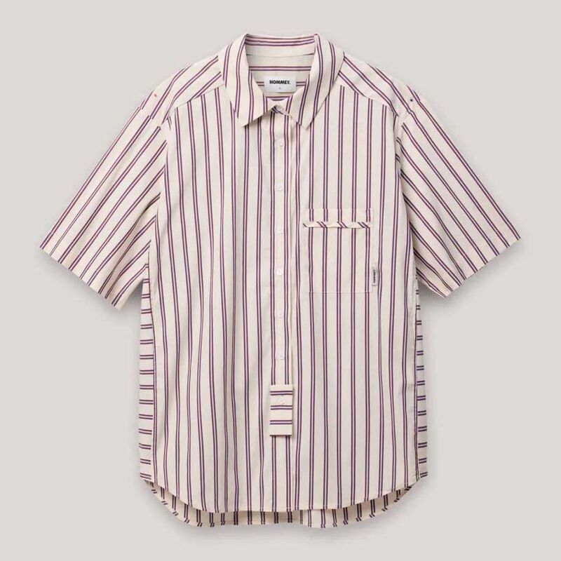 HOMMEY. Scandanavian Collection Short Sleeve Sleep Shirt image number 2