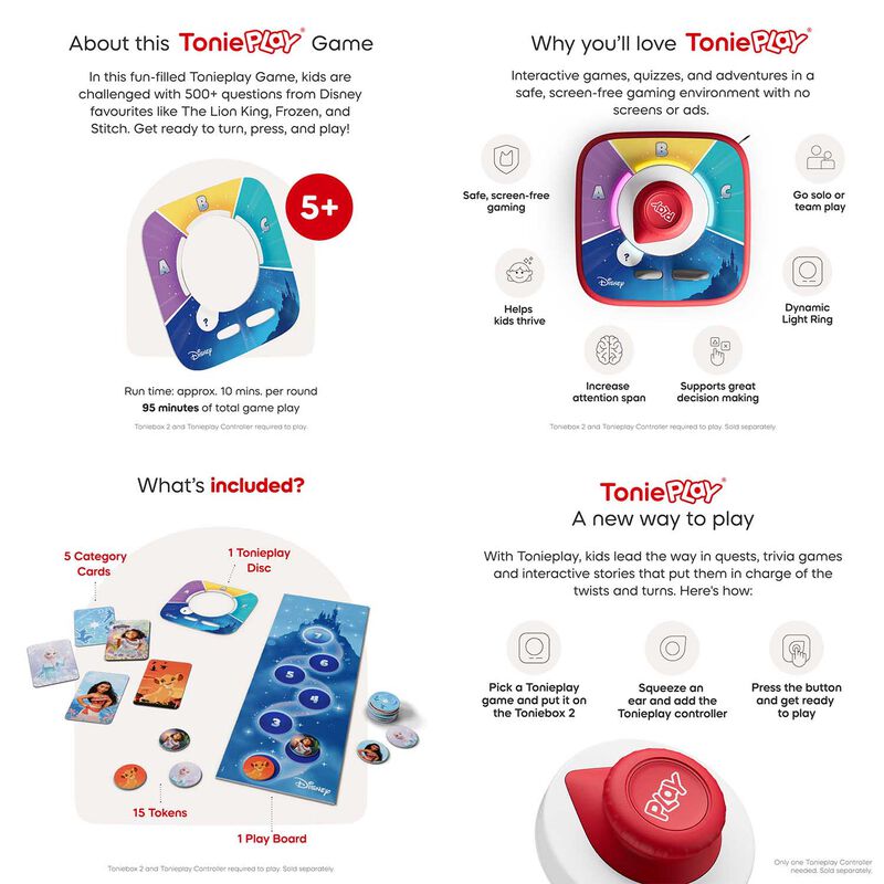 tonies Tonieplay Game - Disney - Quiz Kingdom image number 2
