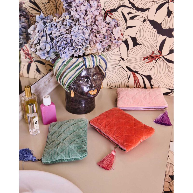 Kip&Co Seabed Velvet Cosmetics Purse image number 2