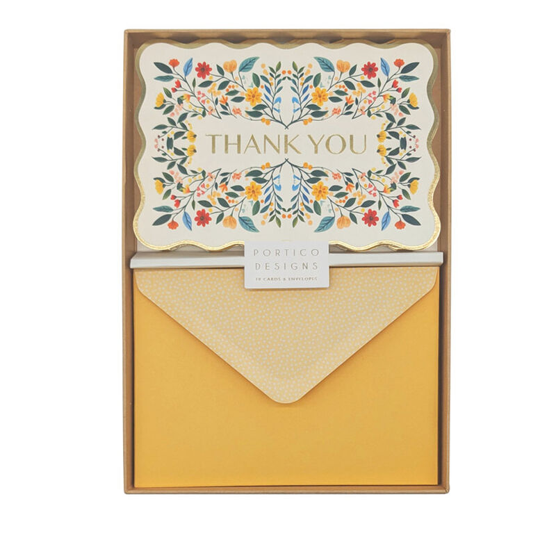 Portico Designs Boxed Notecard Collection - Thank You image number 1