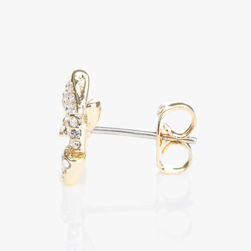 Ted Baker Barseta Crystal Bow Stud Earrings image number 2