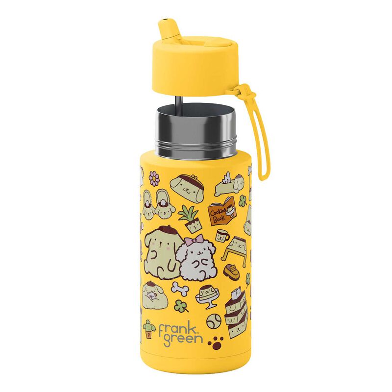 frank green 34oz Reusable Bottle Pompompurin w Flip Straw Lid image number 1