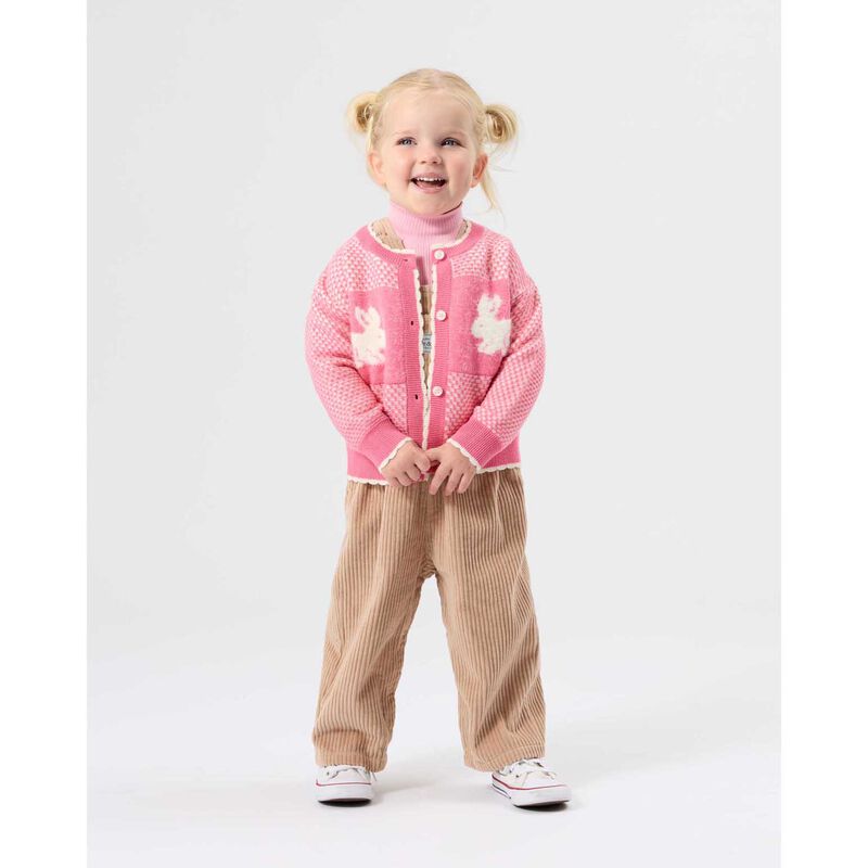 Goldie + Ace Bunny Knit Cardigan 3-5Y image number 1