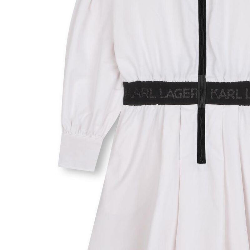 Karl Lagerfeld Zip-Up Shirt Dress 10Y - 16Y image number 3