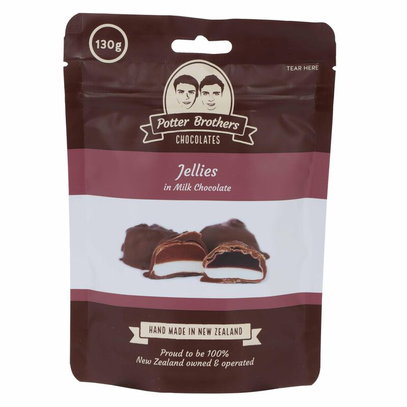 Potter Brothers Chocolates Jellies In Milk Chocolate 130g image number 0