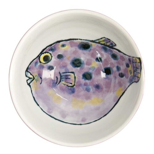Tokyo Design Studio Seafood Bowl 15.5x8cm Fugu Purple