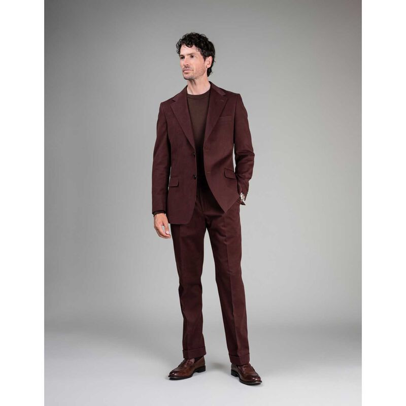 Rembrandt Cyprus Maroon Cotton-Cashmere Blazer image number 2