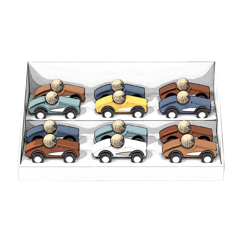 Speedy Monkey Pull Back Cars image number 0