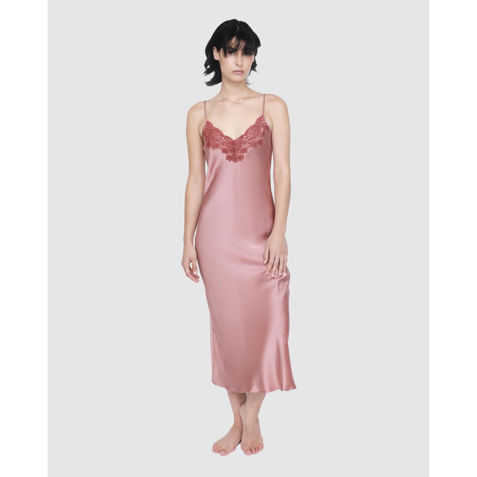 Ginia Silk Lace Slip Ballantynes Department Store