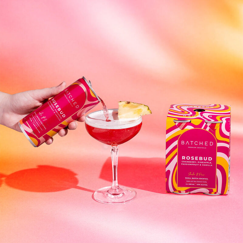 Batched Rosebud Cocktail 6% 4 x 230ml image number 1