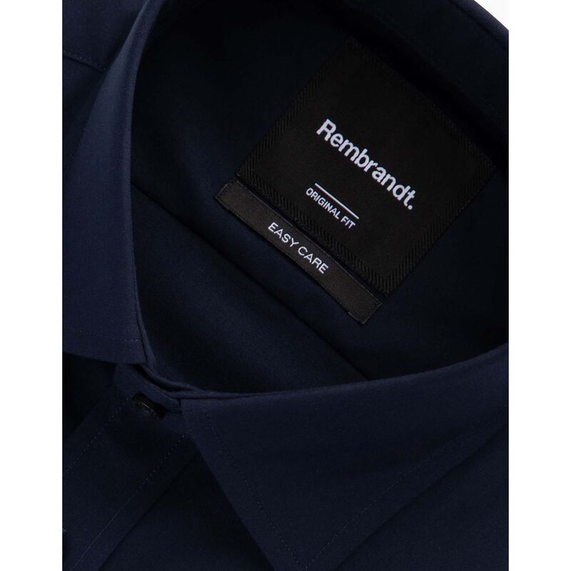 Rembrandt London Navy Plain Poplin Shirt image number 2
