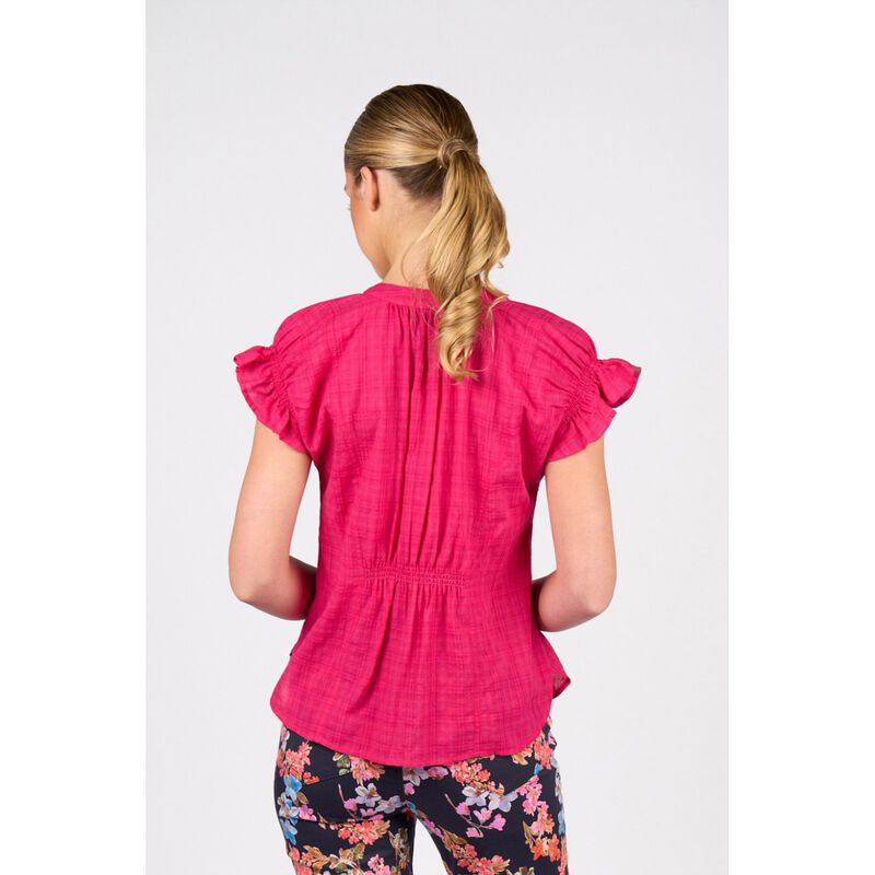 Vassalli Drop Shoulder Top With Shirring Detail image number 1