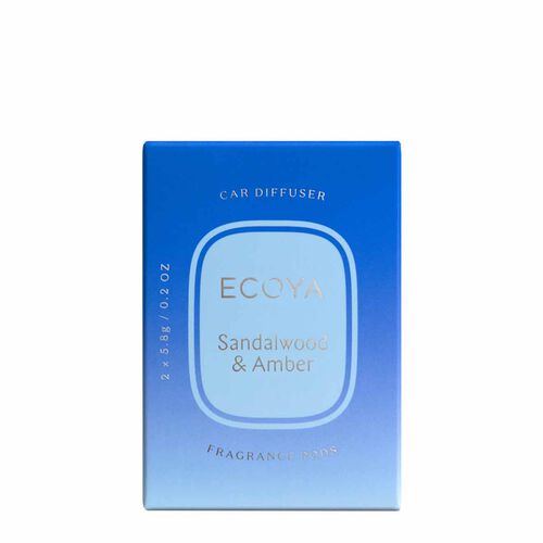 ECOYA Sandalwood & Amber Car Diffuser Fragrance Pods