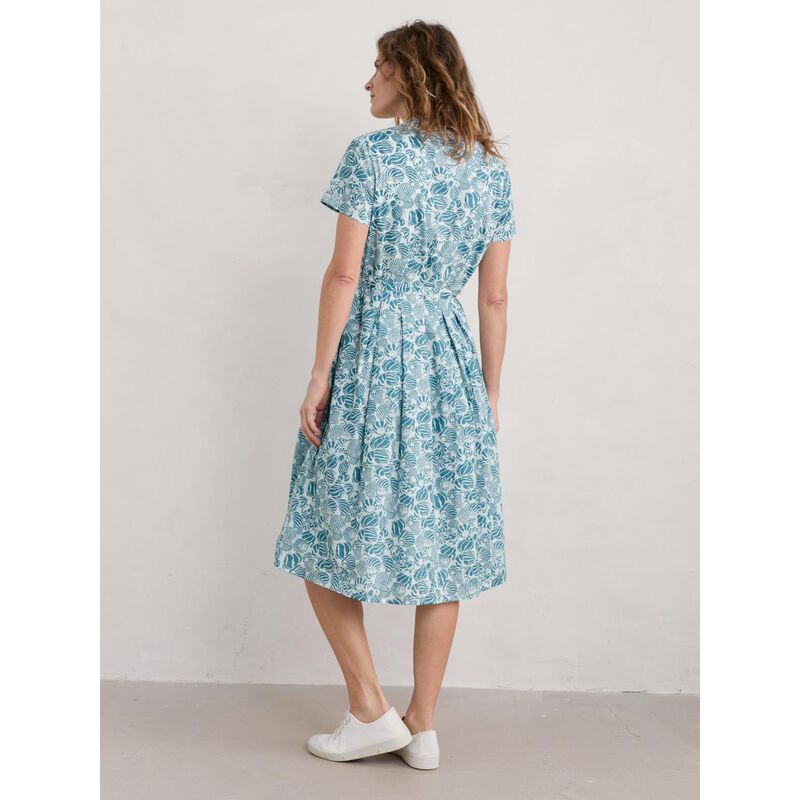 Seasalt Cornwall Top Terrace Dress Shells Eucalyptus image number 1