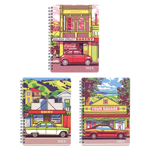 Collins Diary A53 Cities Wiro PP With Note Pad Even Year