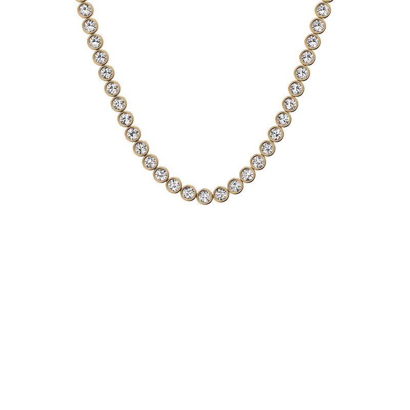 Skagen Moderne Glitz Gold-Tone Brass Chain Necklace image number 1