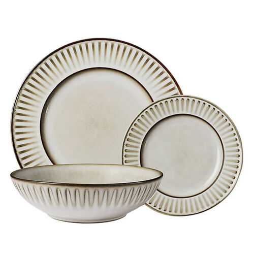 Casa Domani Leros Rim Dinner Set 12Pc Gift Boxed