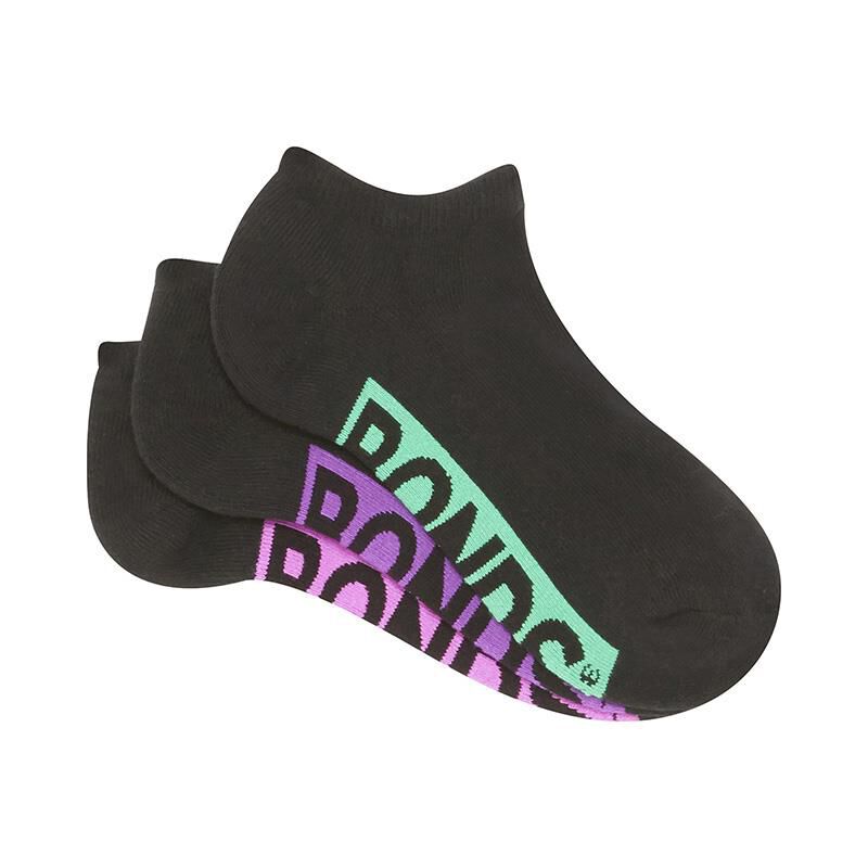 Bonds Logo Low Cut Socks - 3 Pack image number 0