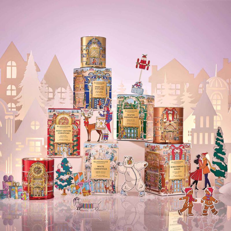 Glasshouse Fragrances Gingerbread House Candle 380G - Christmas 2025 image number 2