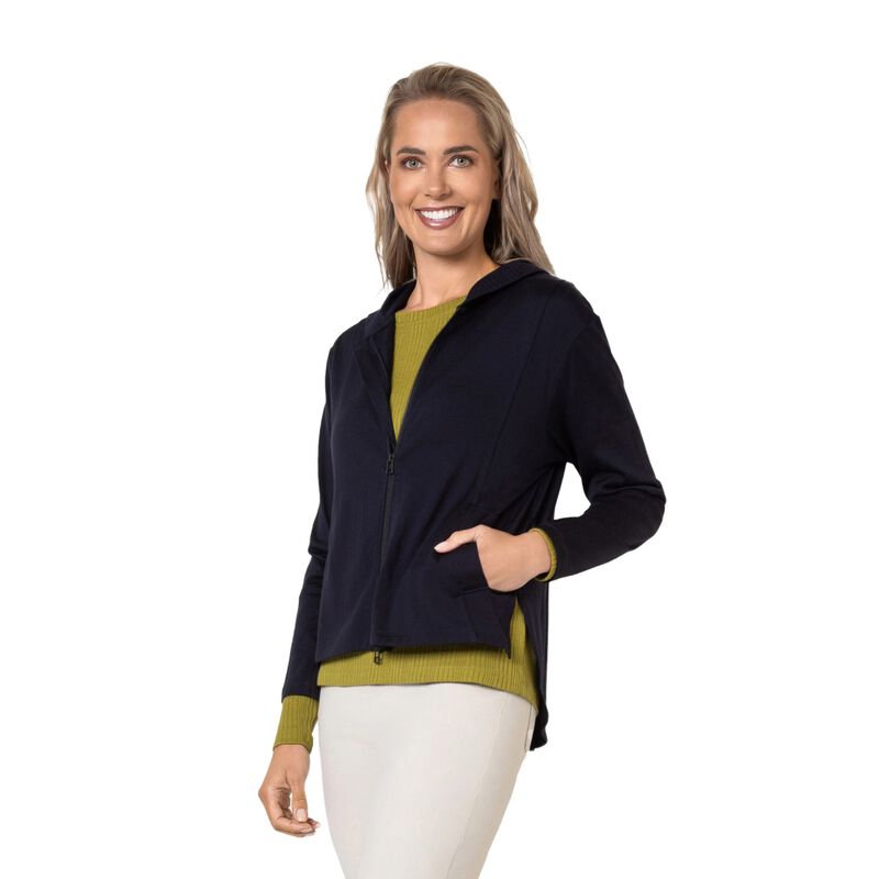 B Merino Hooded Zip Through image number 4