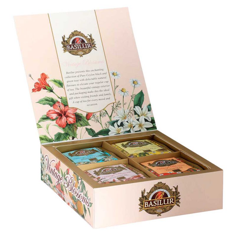 Basilur Packet 40 Enveloped Teabags - Vintage Blossoms image number 1