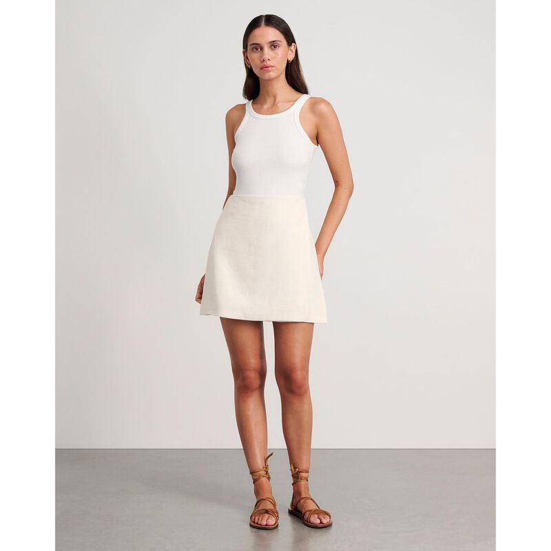 JAG Stella Linen Wrap Mini Skirt image number 11