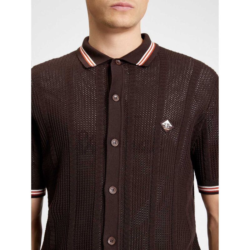 Ben Sherman Open Texture Button Through Shirt image number 2