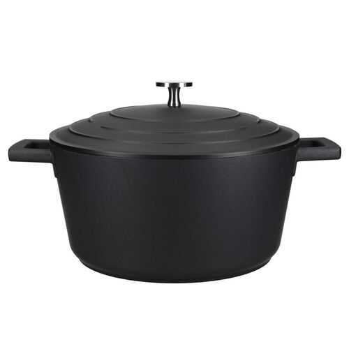 MasterCraft Cast Aluminium Casserole Dish Gift Boxed 16cm - Black