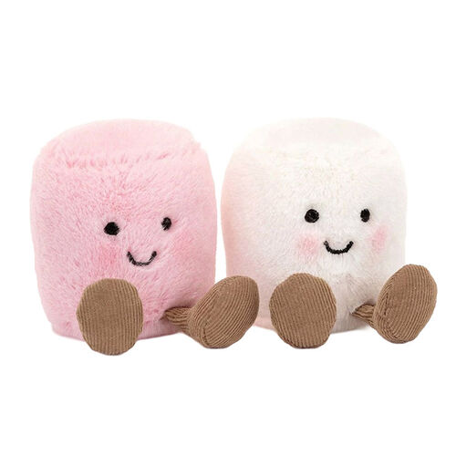 Jellycat Amuseables Pink And White Marshmallows