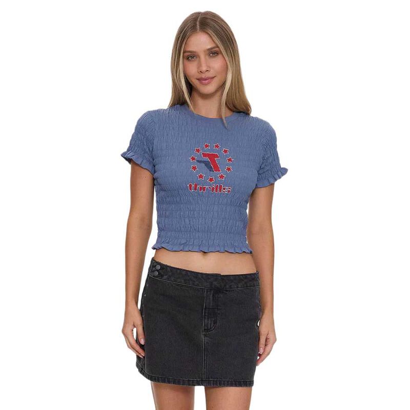 Thrills Against All Odds Shirred Tee image number 0