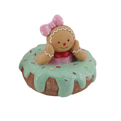 Gingerbread Boy On Iced Doughnut