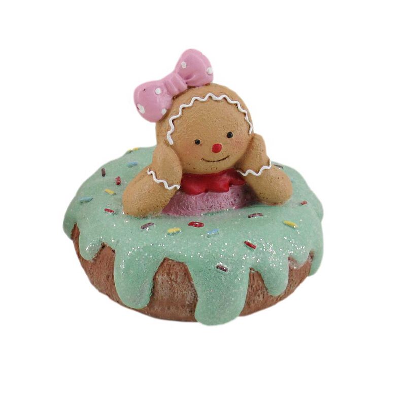 Gingerbread Boy On Iced Doughnut image number 0