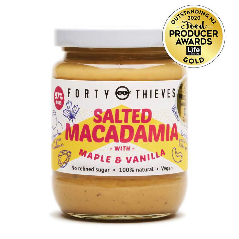 Forty Thieves Salted Macadamia Butter With Maple & Vanilla 235g image number 0