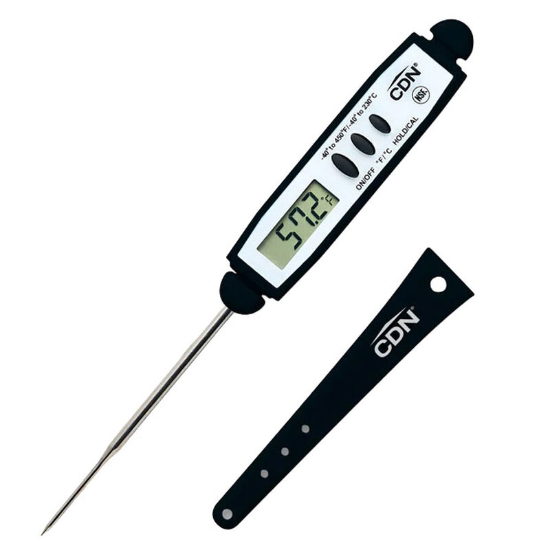 CDN Digital Thermometer Thin Tip Field Calb Black image number 0